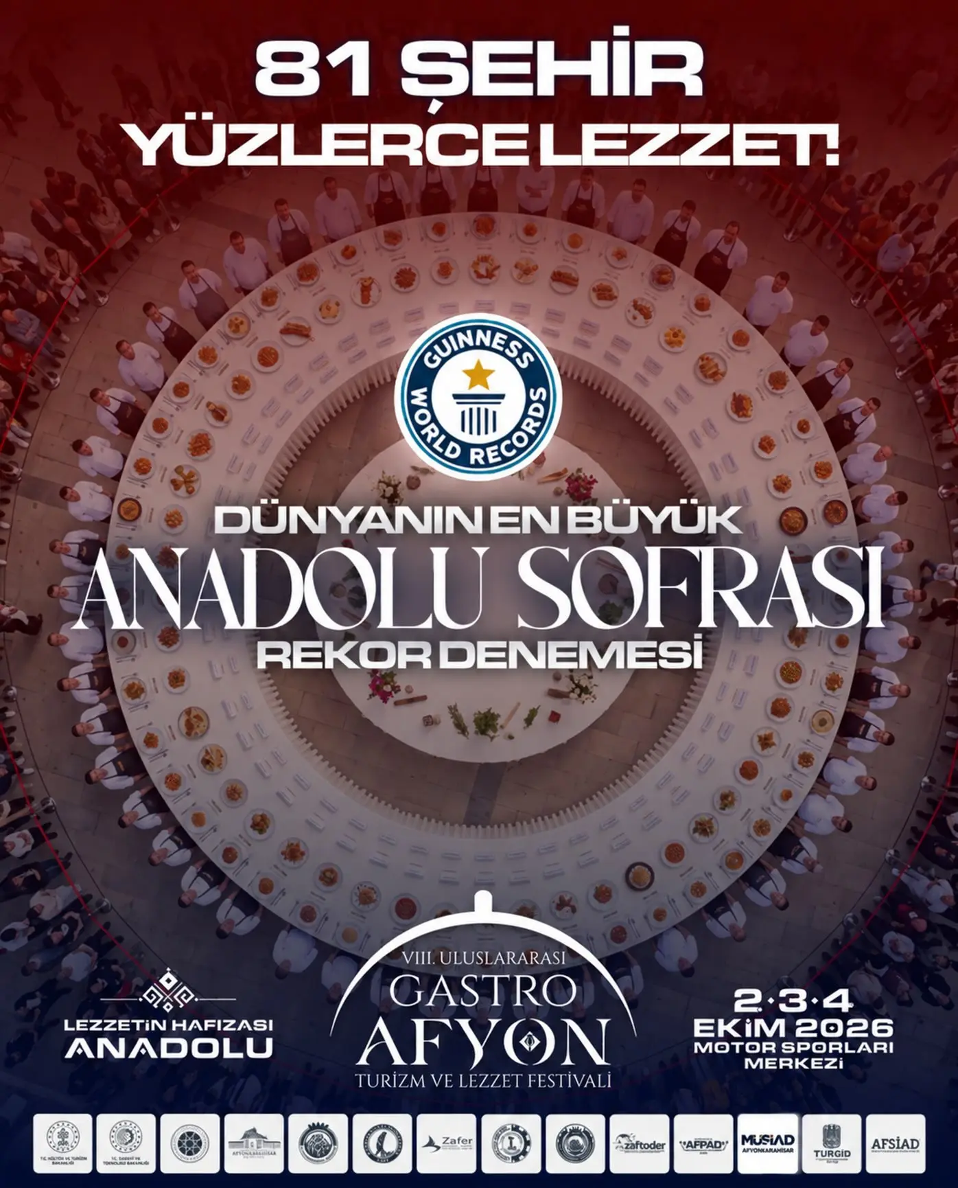 VIII. Uluslararası GastroAfyon Festivali 2026'da yapılacak