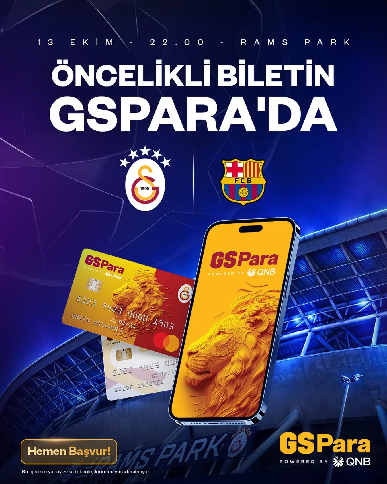 Galatasaray, Barcelona maçı biletlerini duyurdu