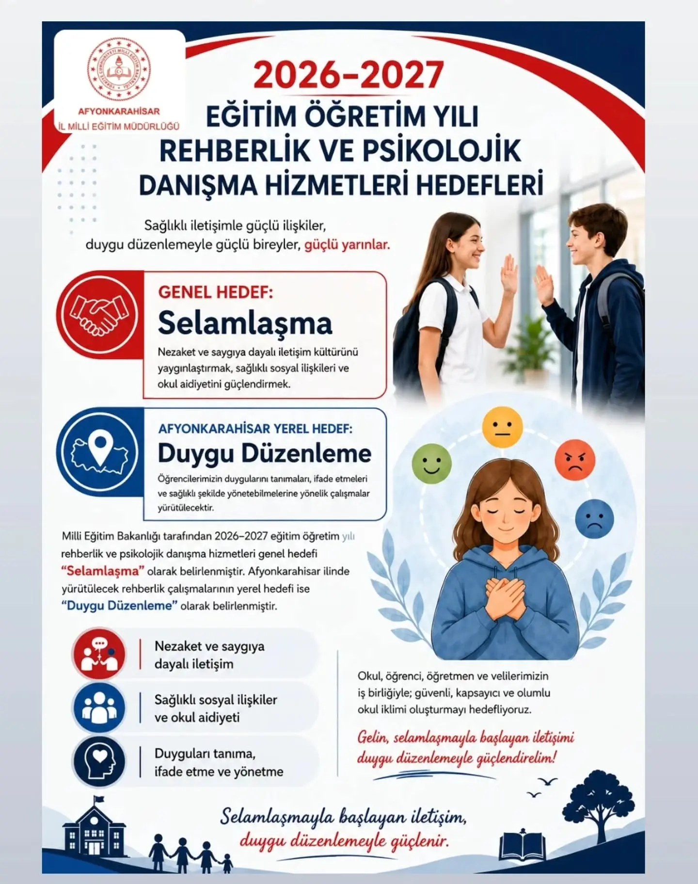 2026–2027 Eğitim Yılı Rehberlik Hedefleri Belirlendi