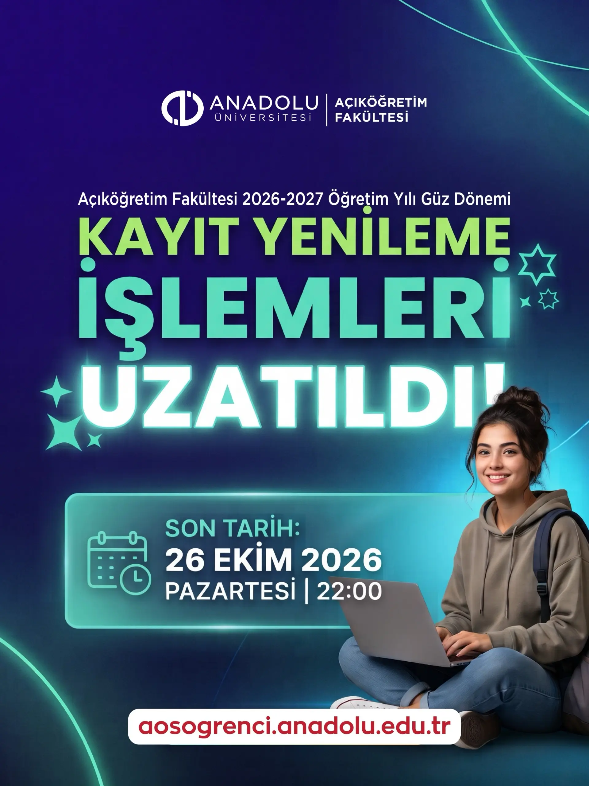 Kayıt yenileme işlemleri uzatıldı