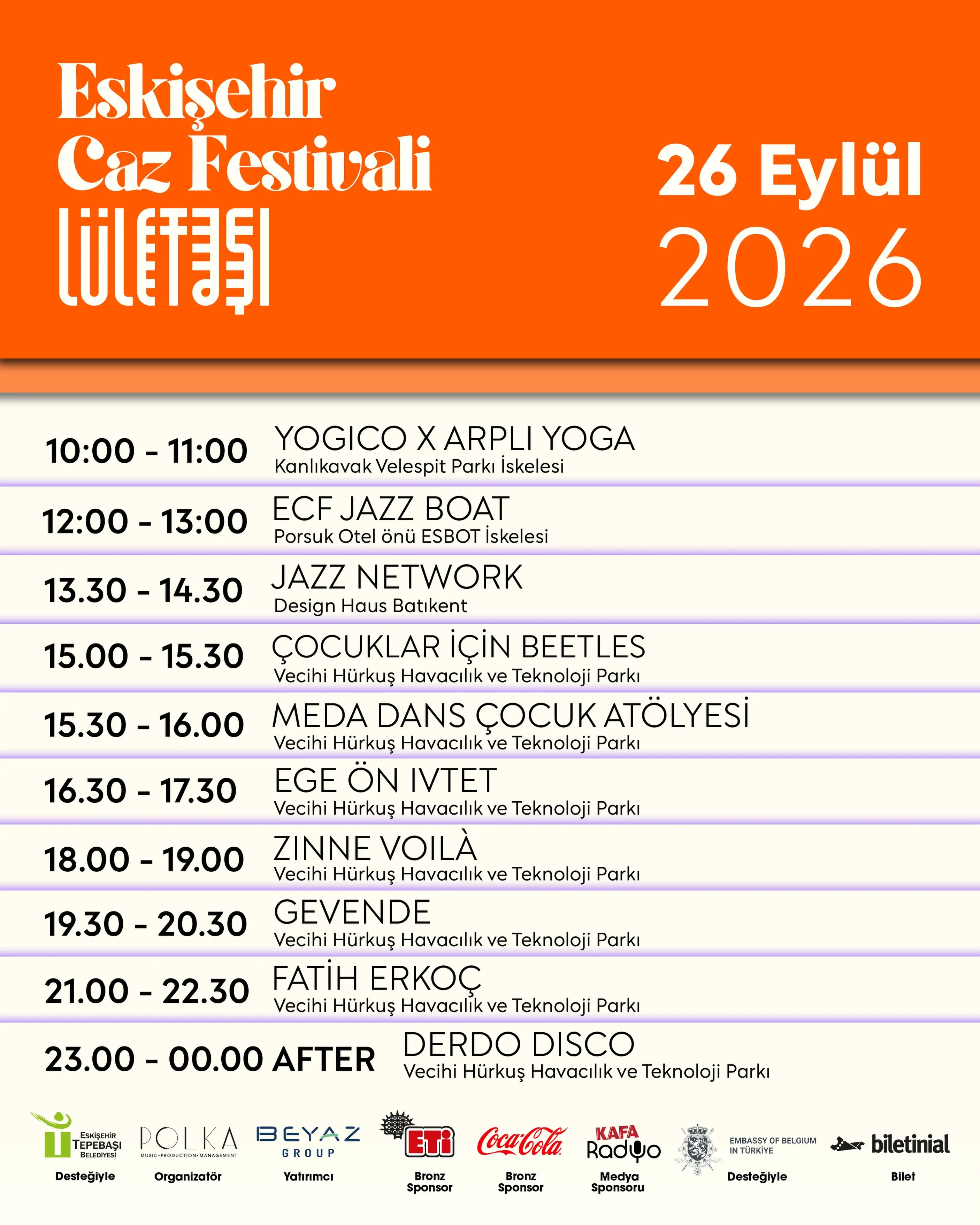 Eskişehir Caz Festivali Programı Duyuruldu