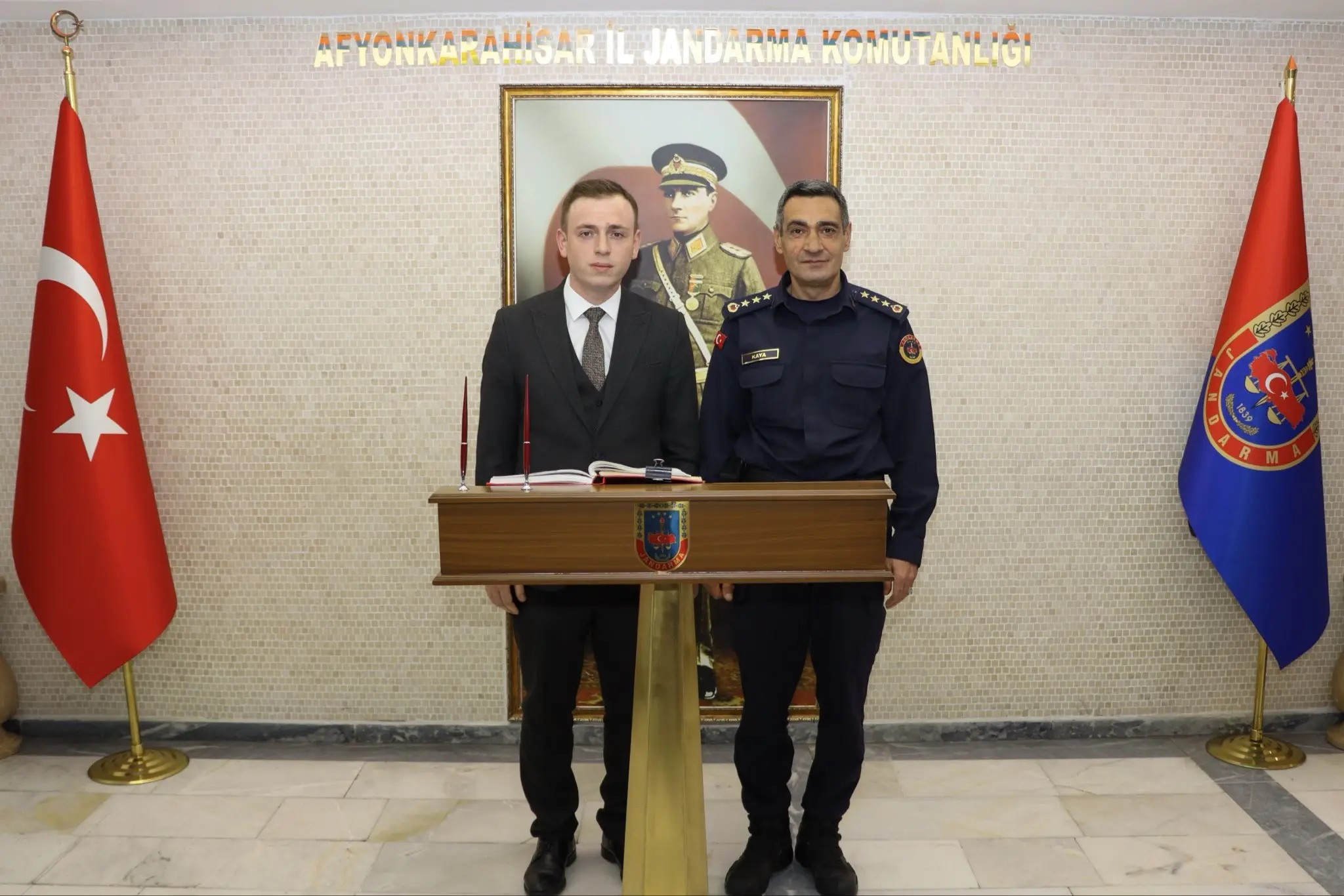 Kaymakam Koçan'dan Jandarma Komutanı'na Ziyaret