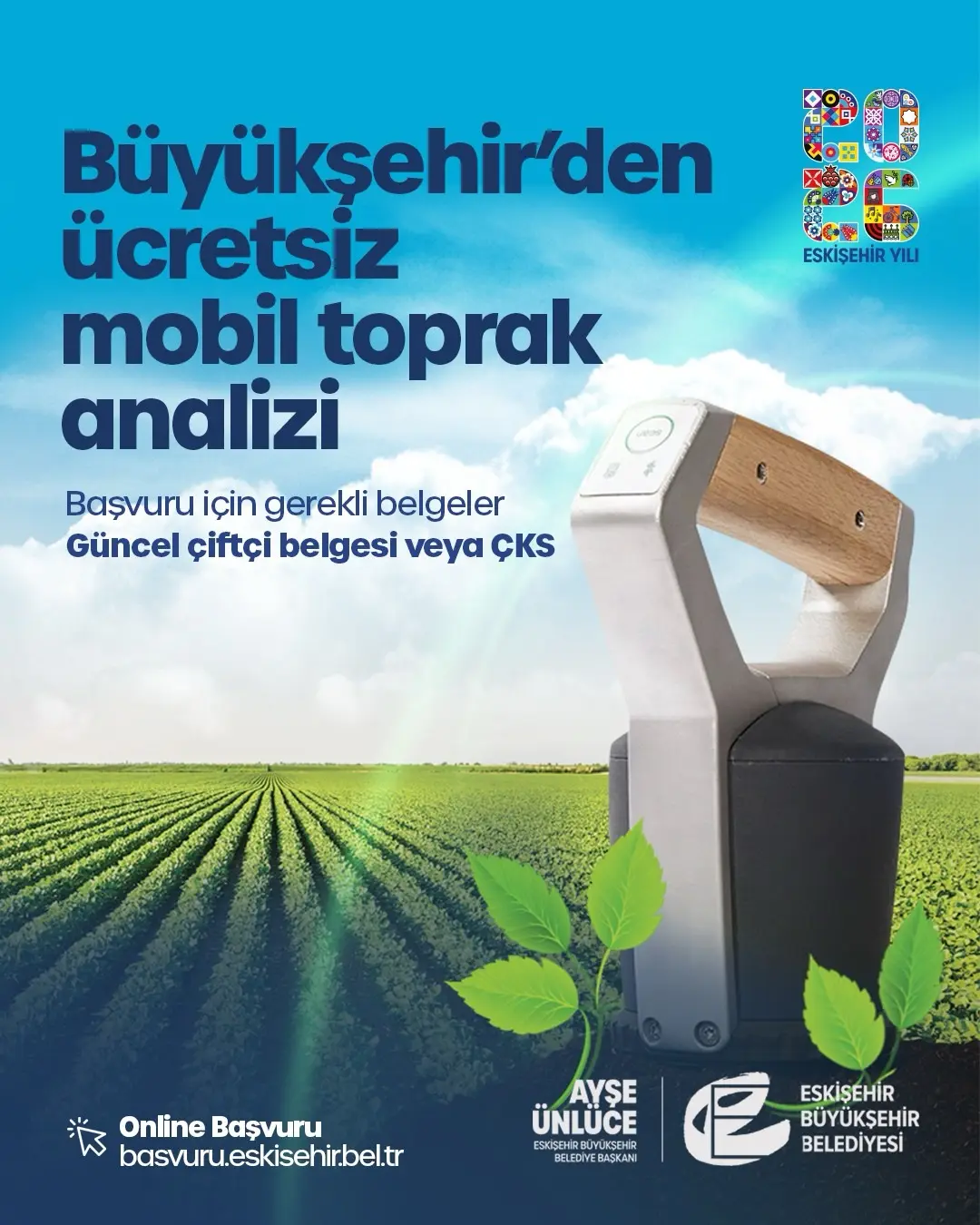 Eskişehir'de Ücretsiz Toprak Analizi Hizmeti Başladı