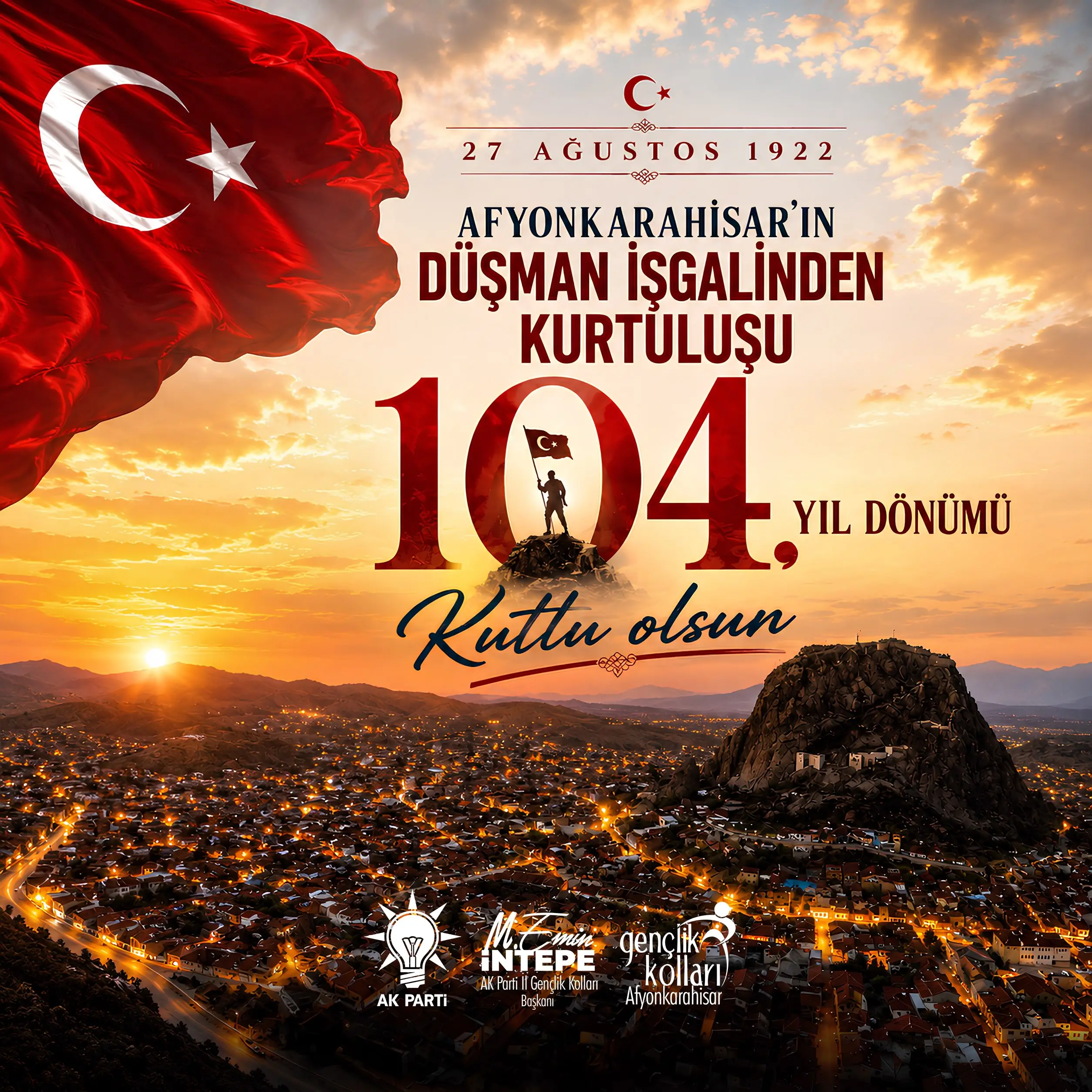 Afyonkarahisar'ın düşman işgalinden kurtuluşu kutlandı