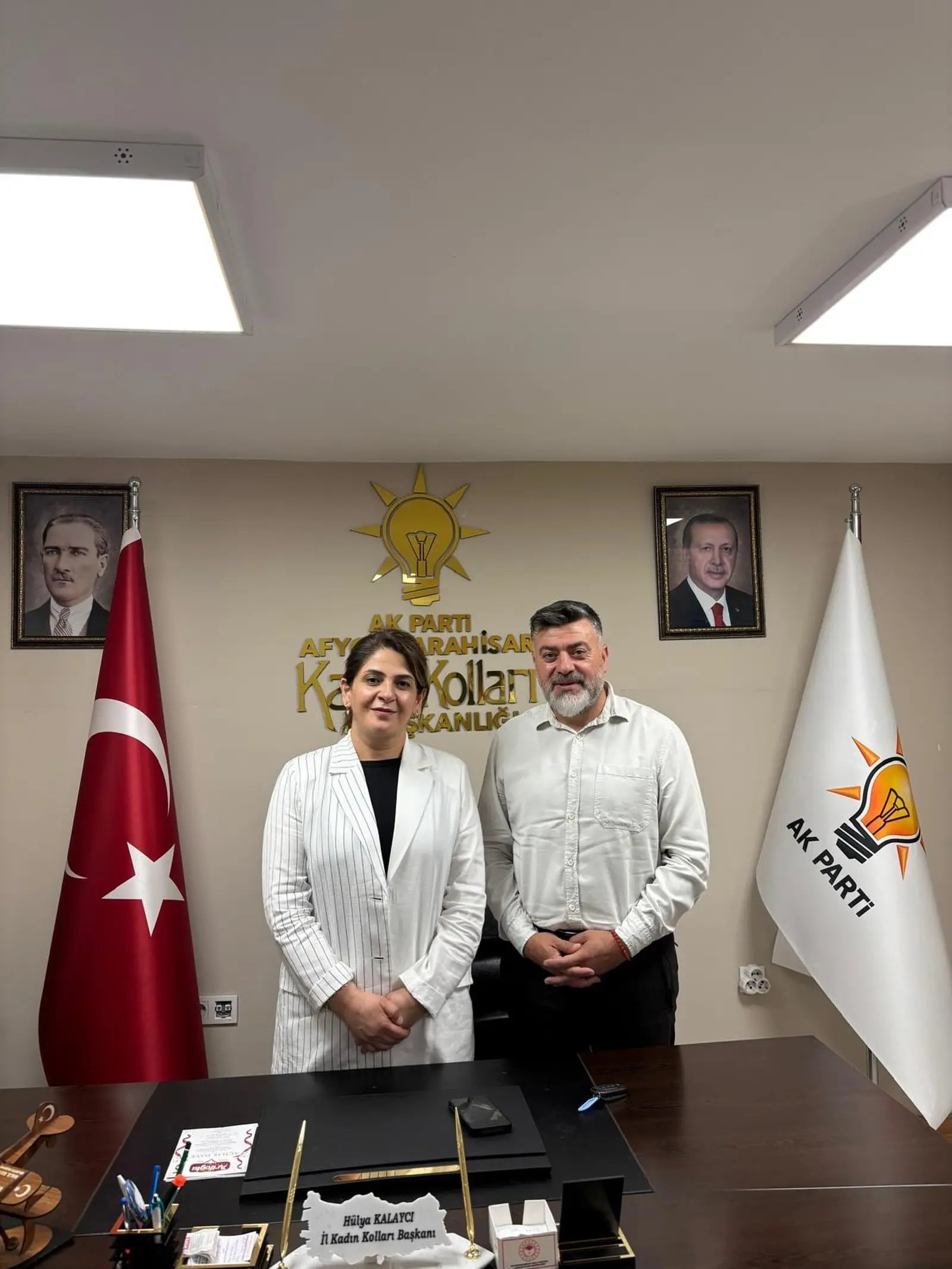 Burmalı Mahallesi Muhtarı'ndan nezaket ziyareti