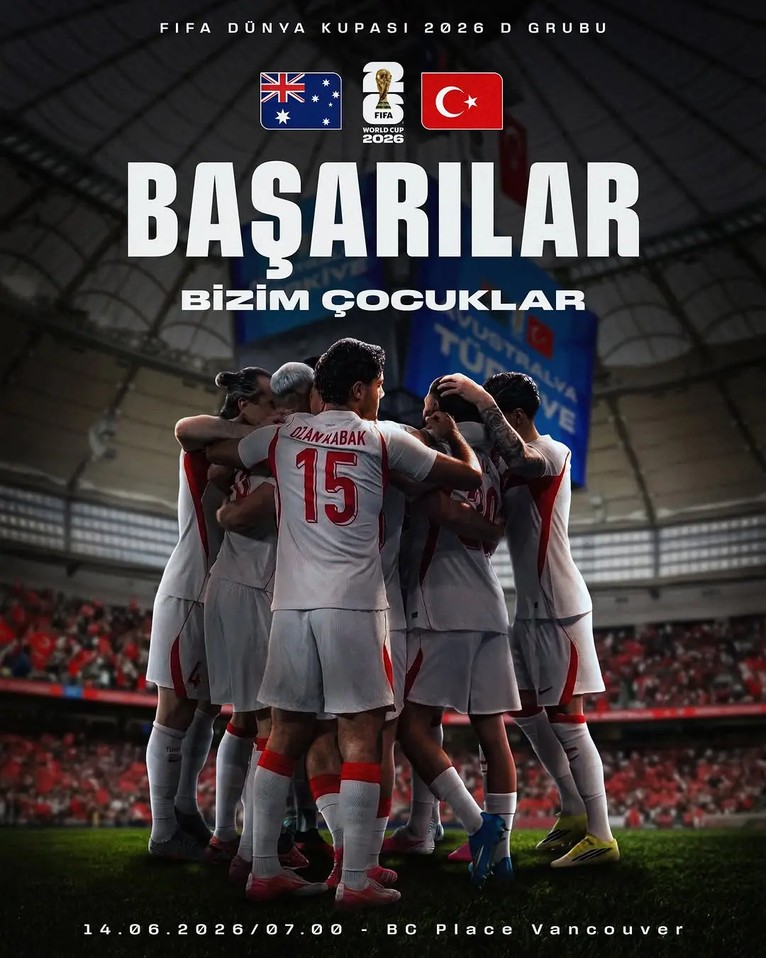 Fenerbahçe, milli takıma destek mesajı verdi