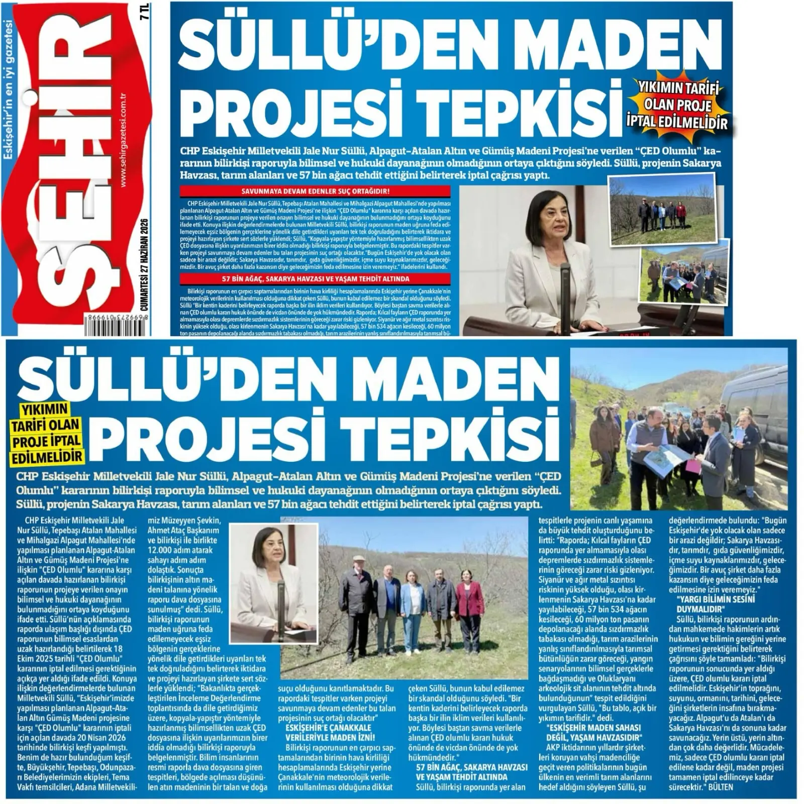 Alpagut Altın Gümüş Madeni Projesi İçin Rapor