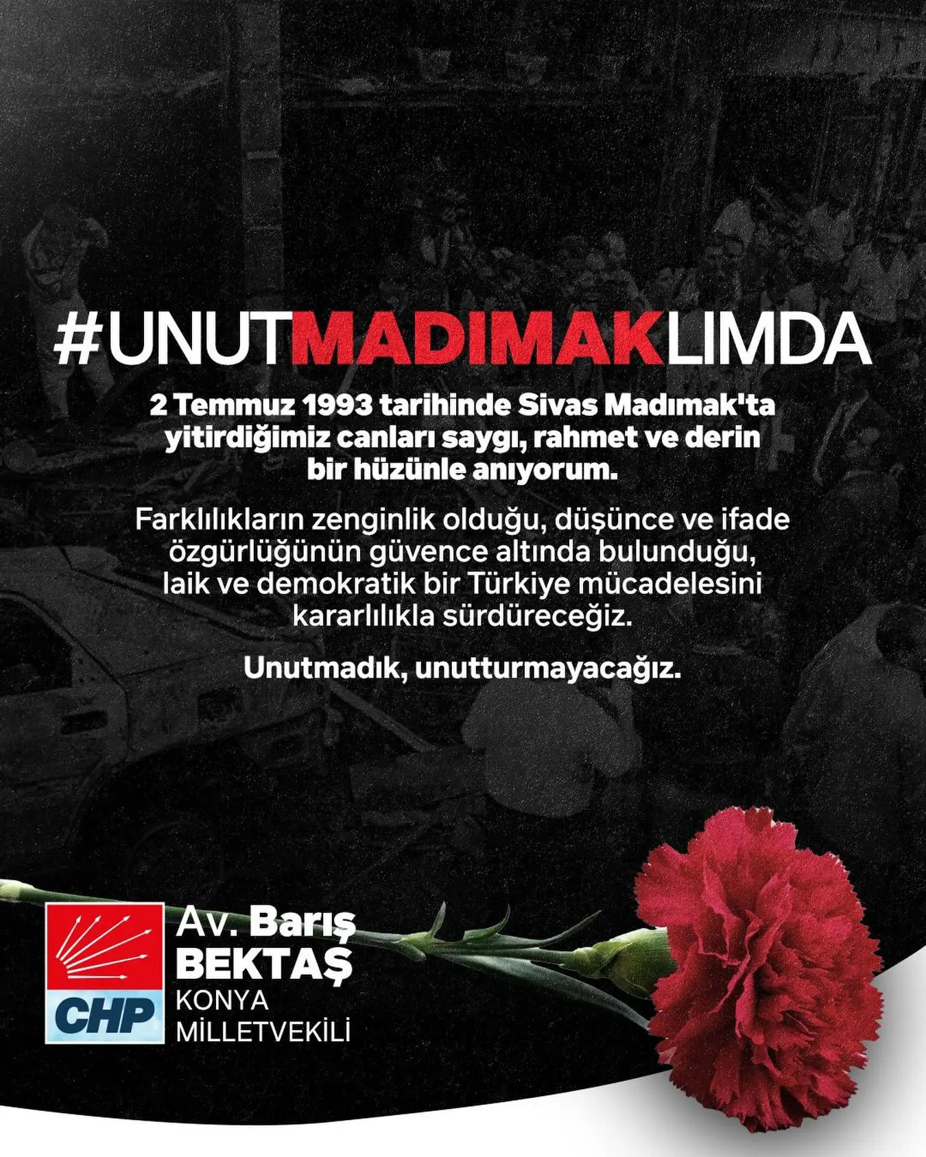 Sivas Madımak'ta kaybedilenler anıldı