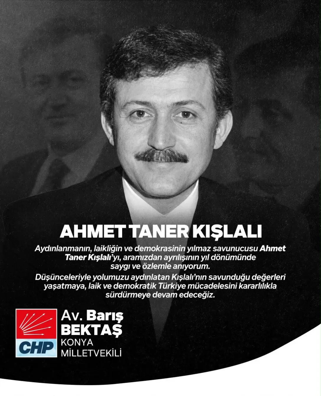Ahmet Taner Kışlalı, saygı ve özlemle anıldı