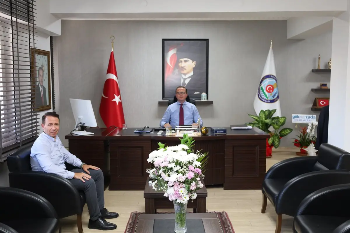 Halkbank Müdürü'nden Kaymakam'a Ziyaret