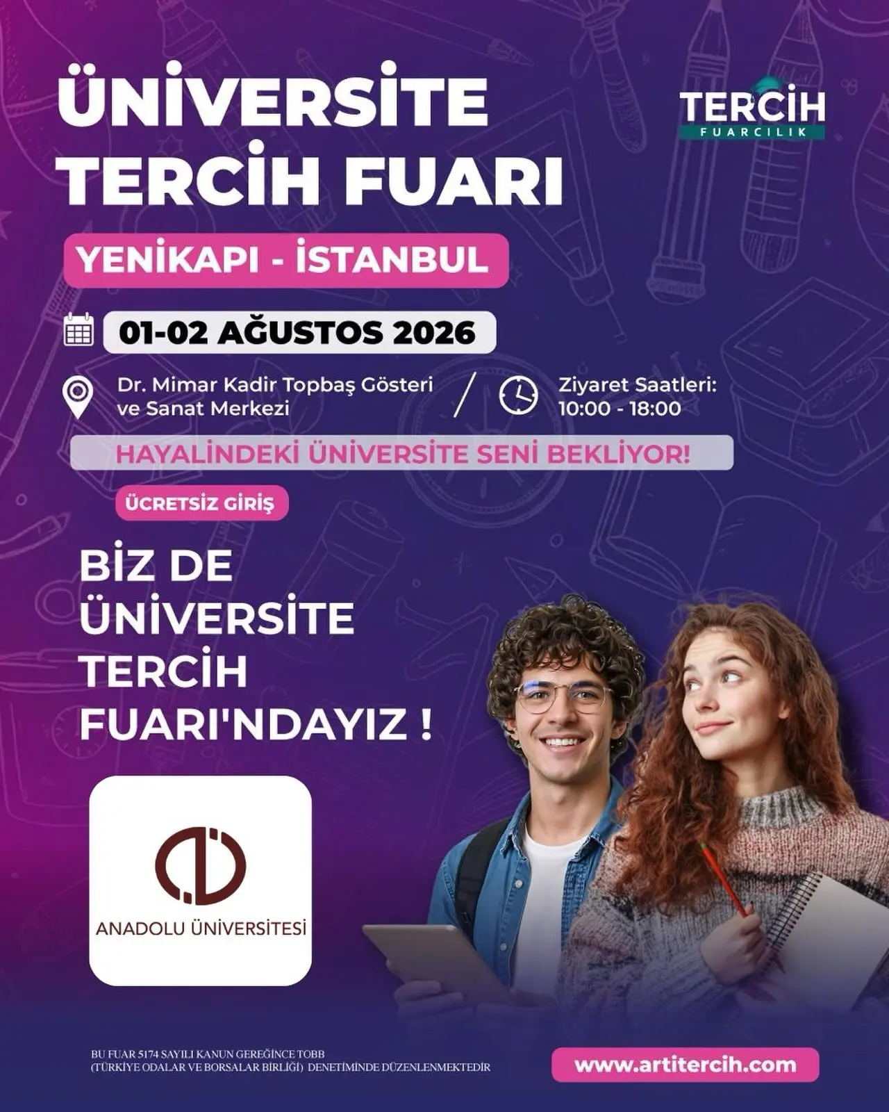 Anadolu Üniversitesi Tercih Fuarı'nda