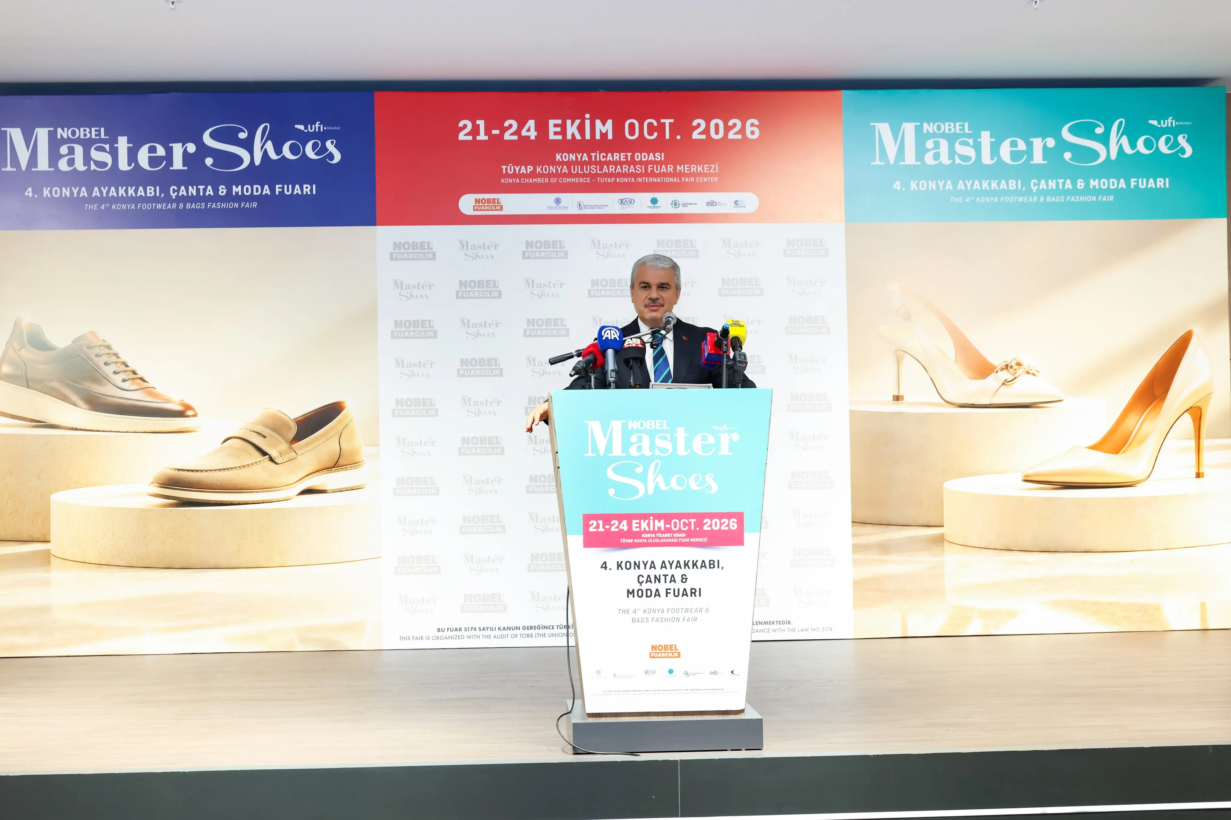 Konya'da Nobel Master Shoes Fuarı Açıldı