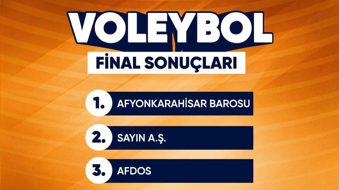 20. ATSO Spor Oyunları Voleybol Turnuvası Tamamlandı
