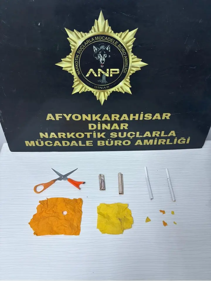 Dinar'da uyuşturucu operasyonu: İki kişi tutuklandı