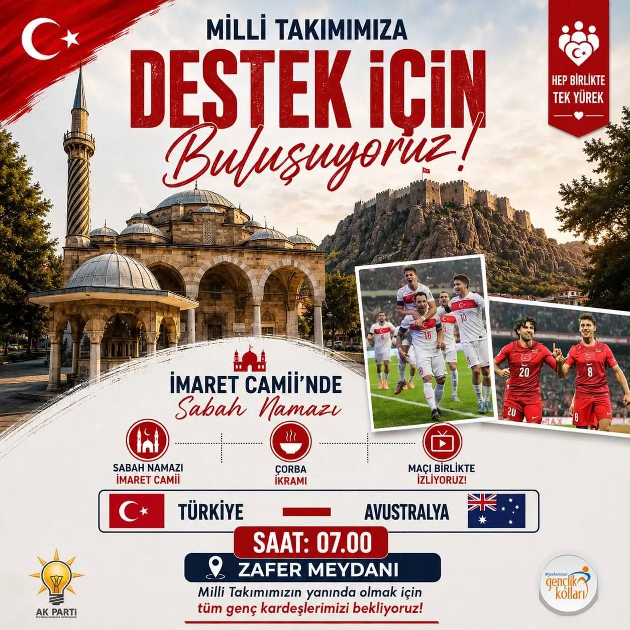 Millî Takım için buluşma çağrısı yapıldı