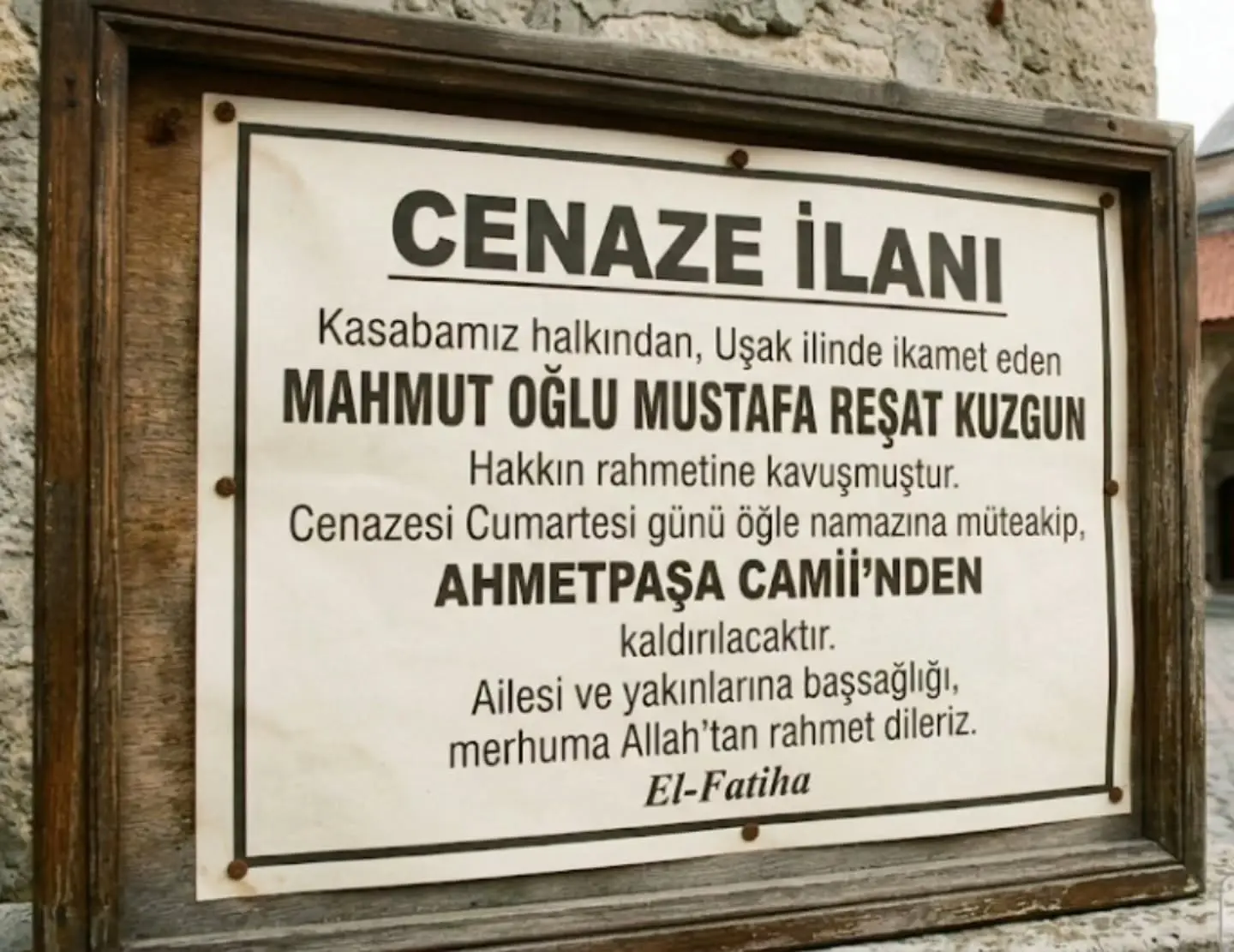 Mustafa Reşat Kuzgun'un cenaze bilgileri açıklandı
