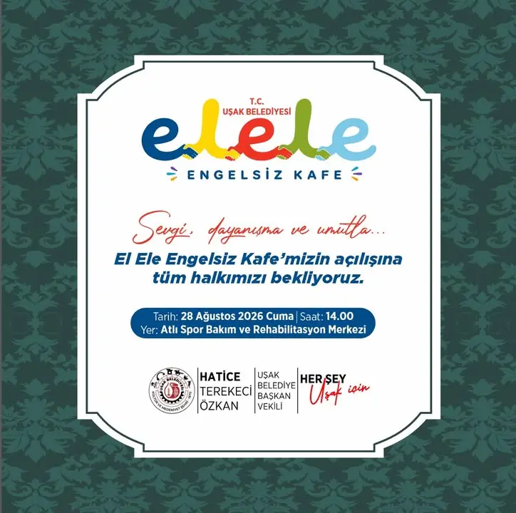 Uşak'ta Engelsiz Kafe Açılışı Gerçekleşecek