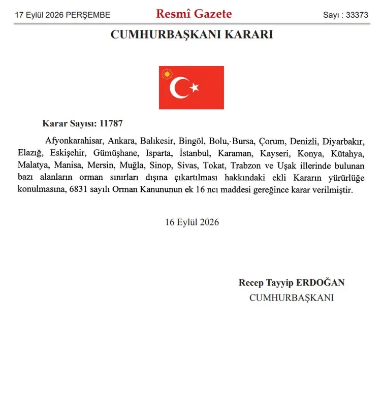 İklim Krizi Üzerine Orman Bakanlığı'na Soru