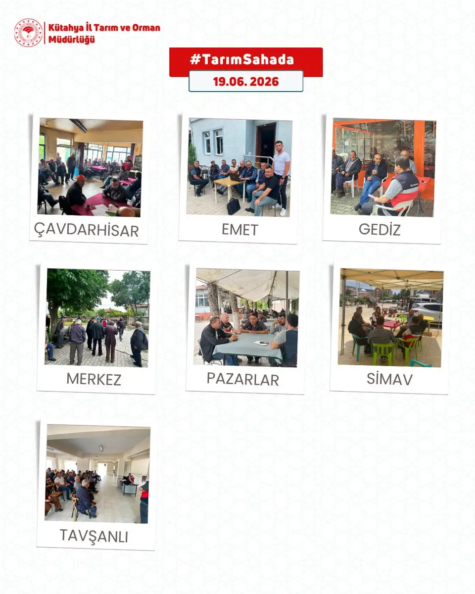 Kütahya'da Çiftçilerle Cuma Buluşmaları Devam Ediyor