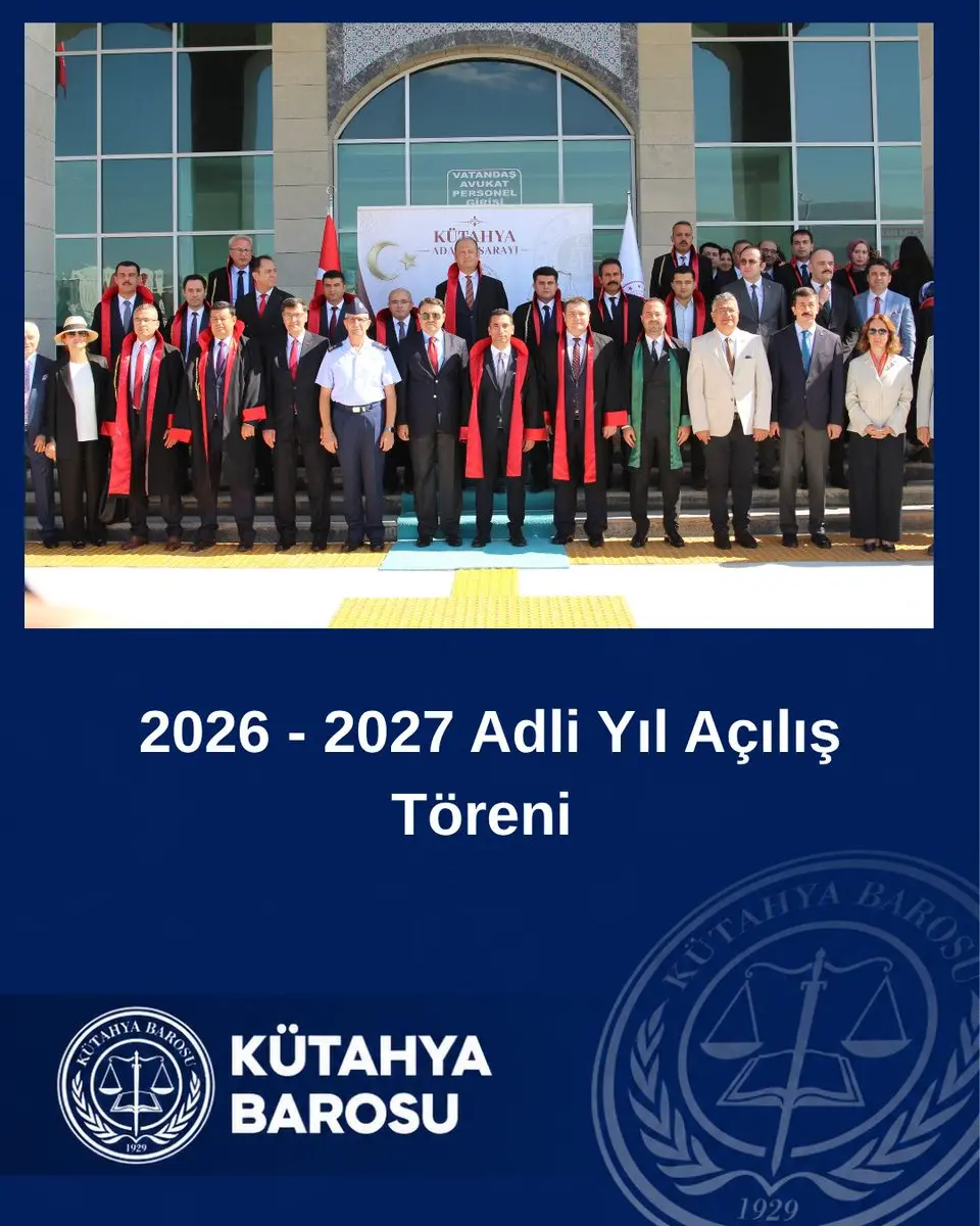 2026-2027 Adli Yıl Töreni Kütahya'da Yapıldı