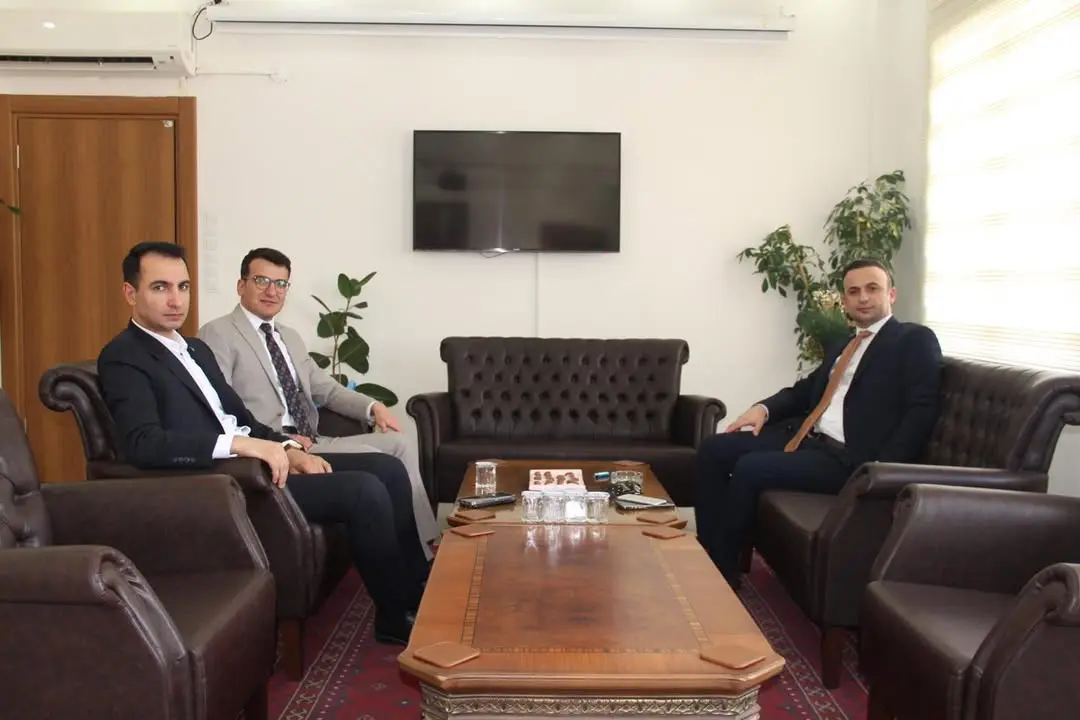 Kaymakamlar Halil İbrahim Okumuş'u Ziyaret Etti