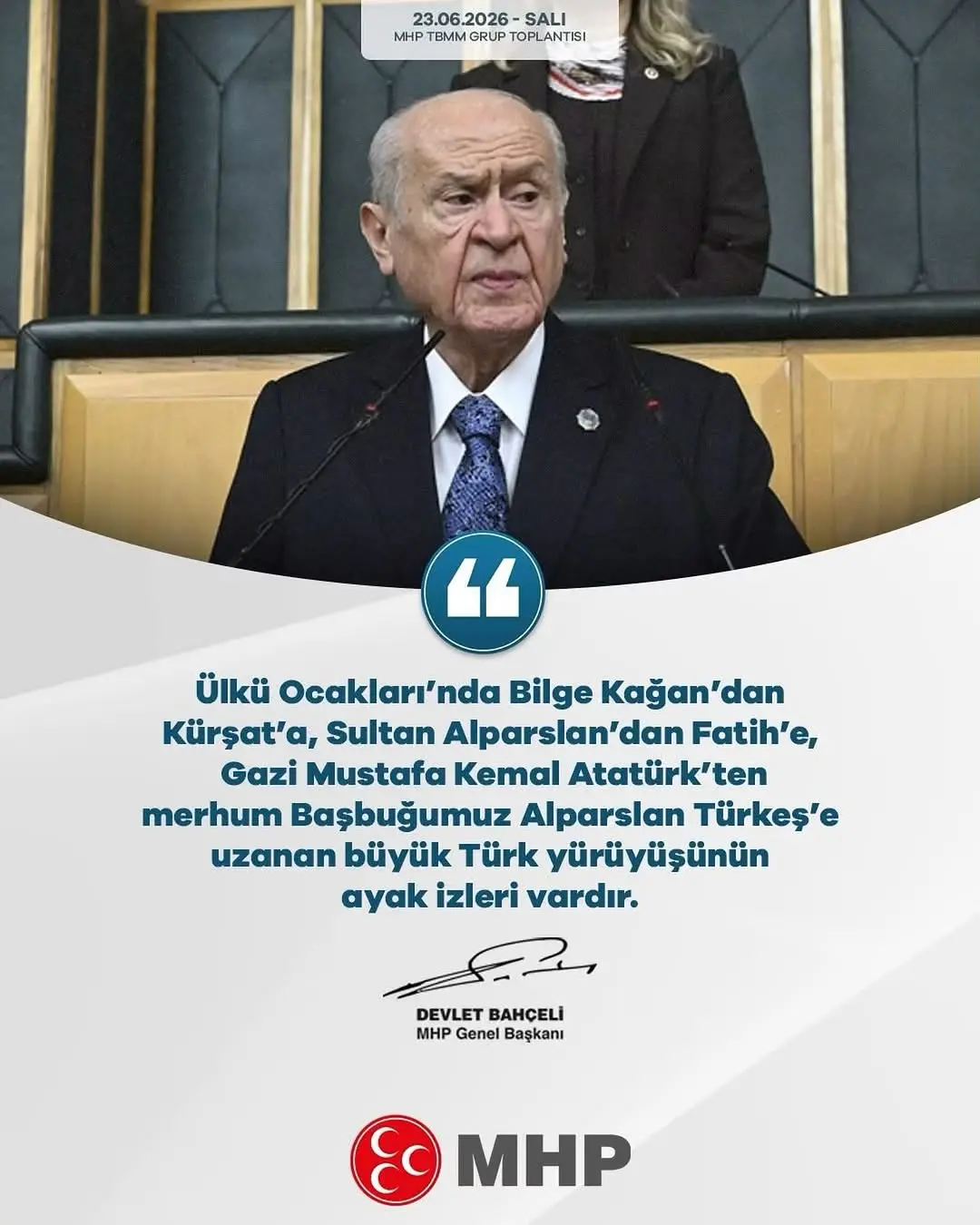 MHP Afyon İl Başkanlığı'ndan Türk Yürüyüşü Vurgusu