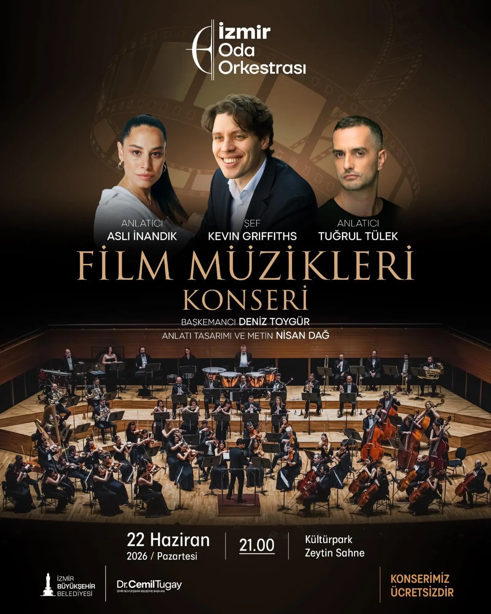 İzmir Oda Orkestrası'ndan Film Müzikleri Konseri