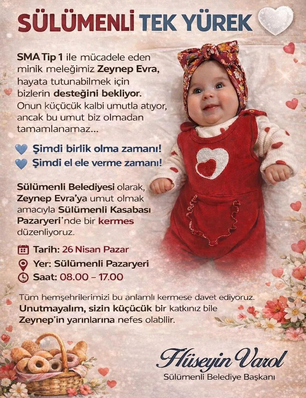 Sülümenli Belediye Başkanı Hüseyin Varol'dan Kermes Duyurusu