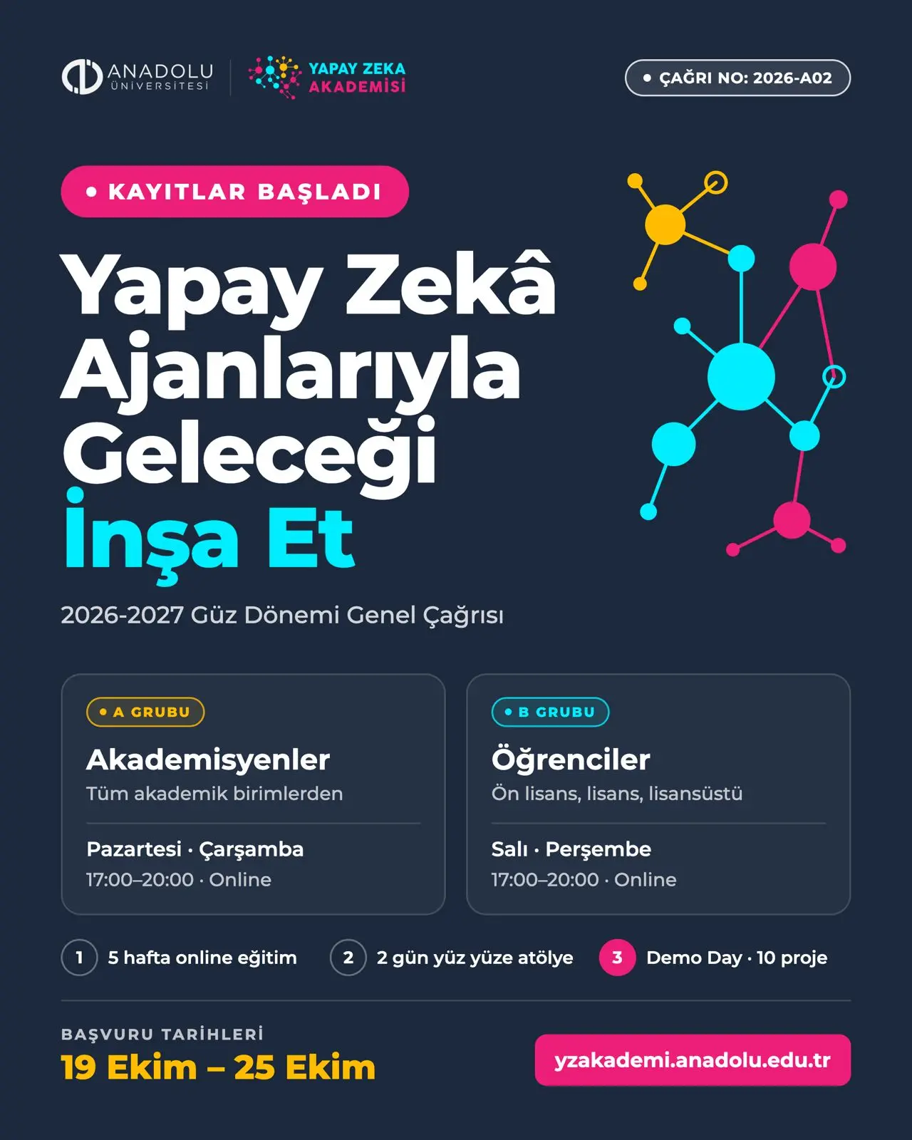 Yapay Zekâ Akademisi yeni dönem başvuruları başladı