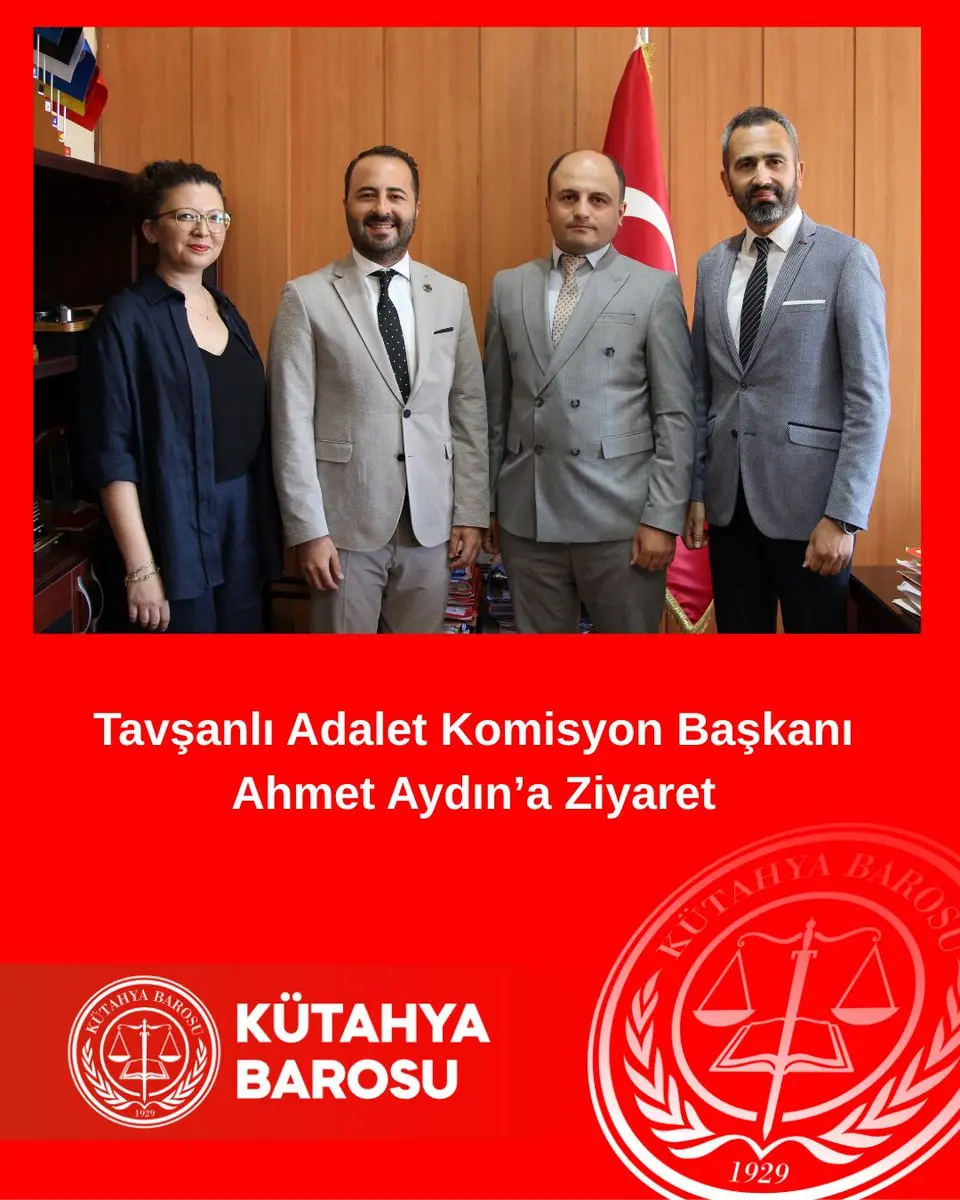 Kütahya Barosu Başkanı'ndan Tavşanlı ziyareti