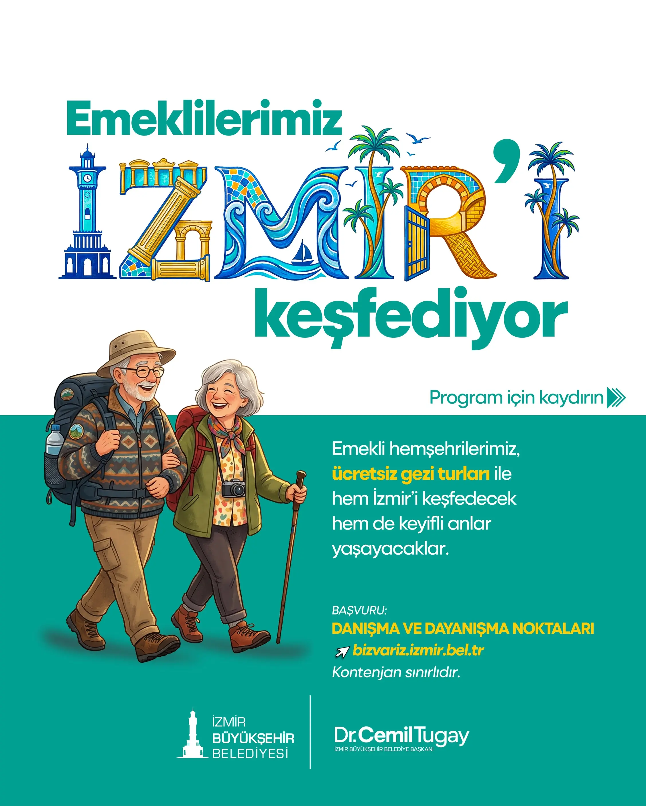 İzmir'de Emeklilere Ücretsiz Kent Gezileri