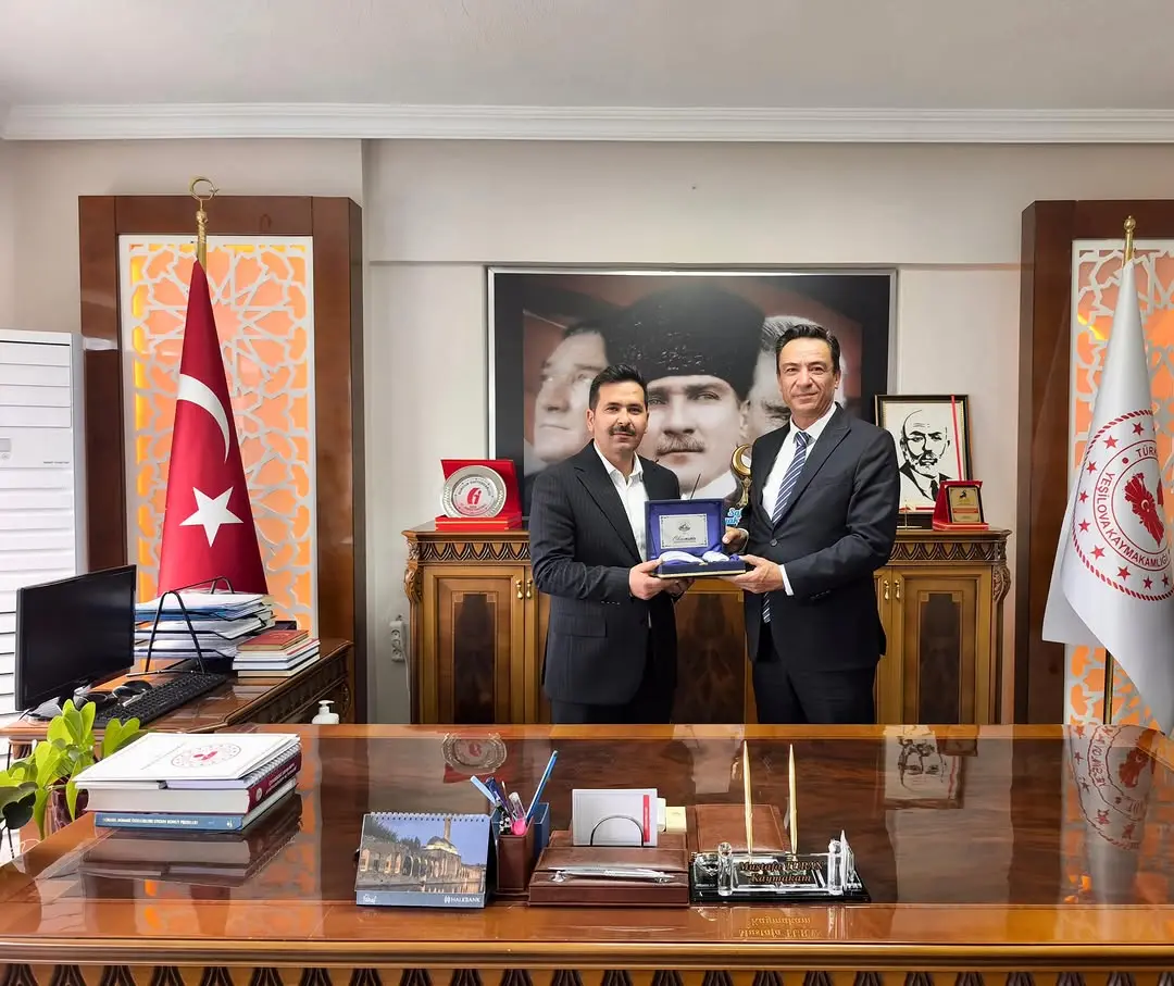 Yeşilova Belediye Başkanı'ndan Kaymakam'a veda ziyareti