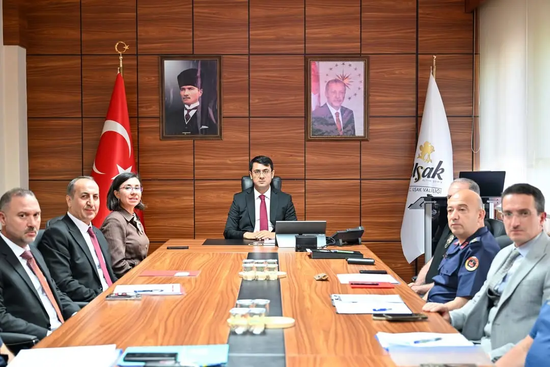 Uşak'ta Okul Güvenliği Toplantısı Yapıldı