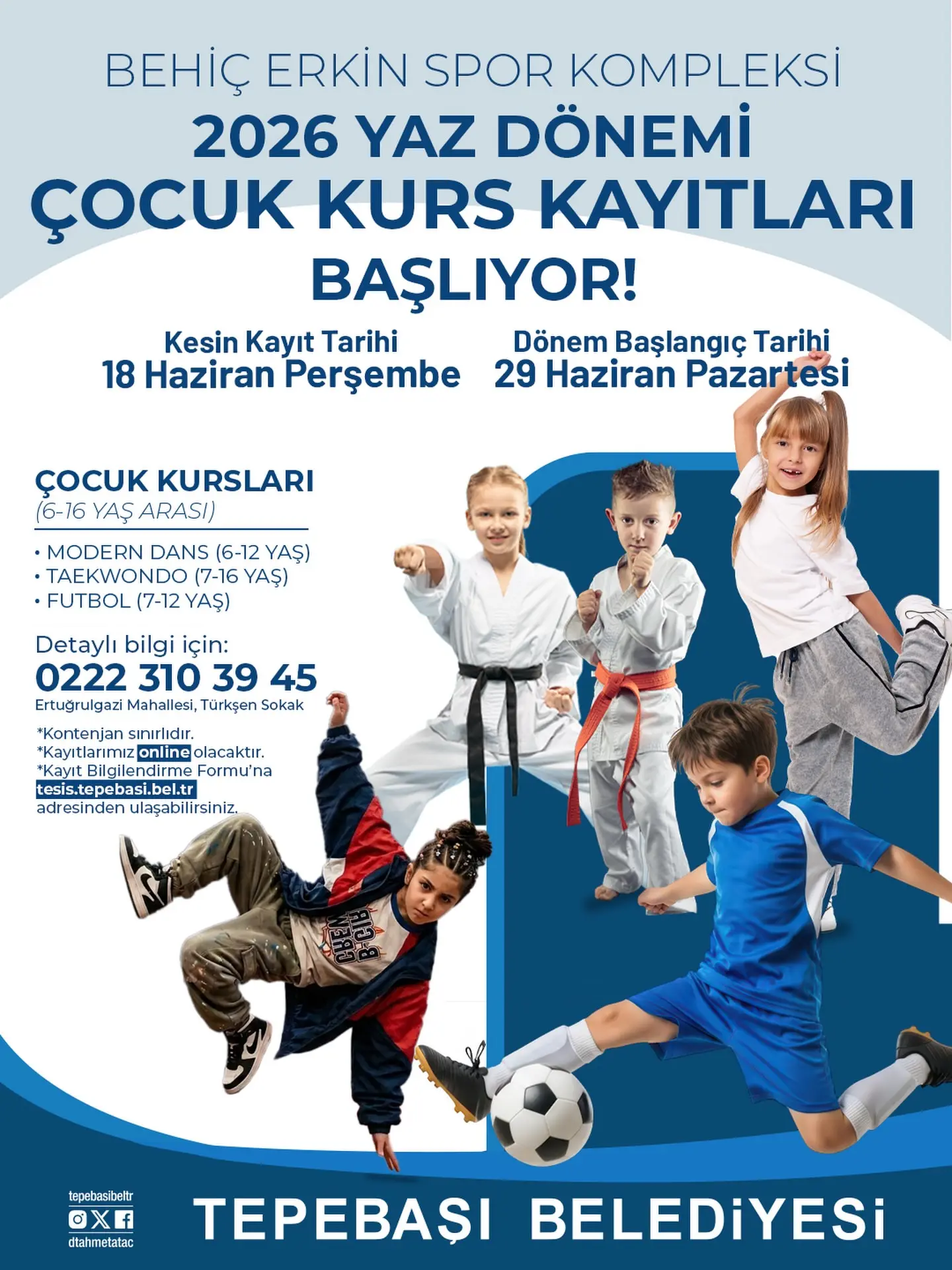 Çocuklar için yaz kursları başlıyor