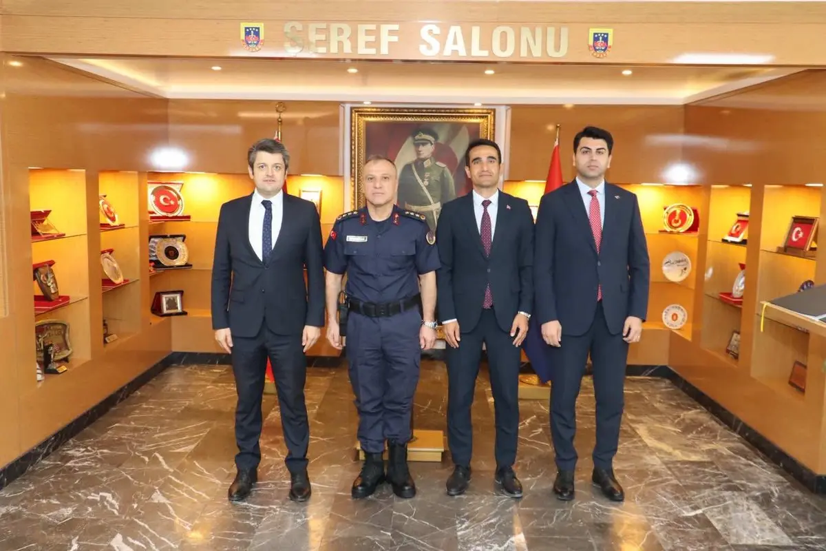 Kaymakamlar Jandarma Komutanlığı'nı Ziyaret Etti