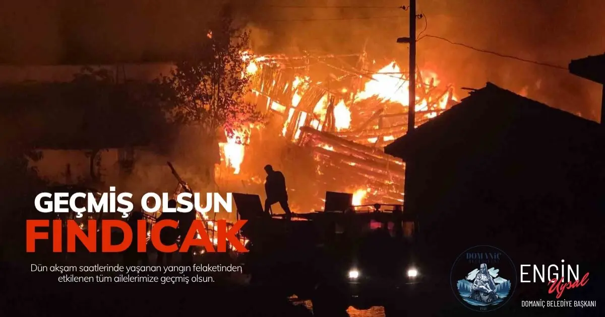 Domaniç'te Fındıcak Köyü'nde Yangın Felaketi