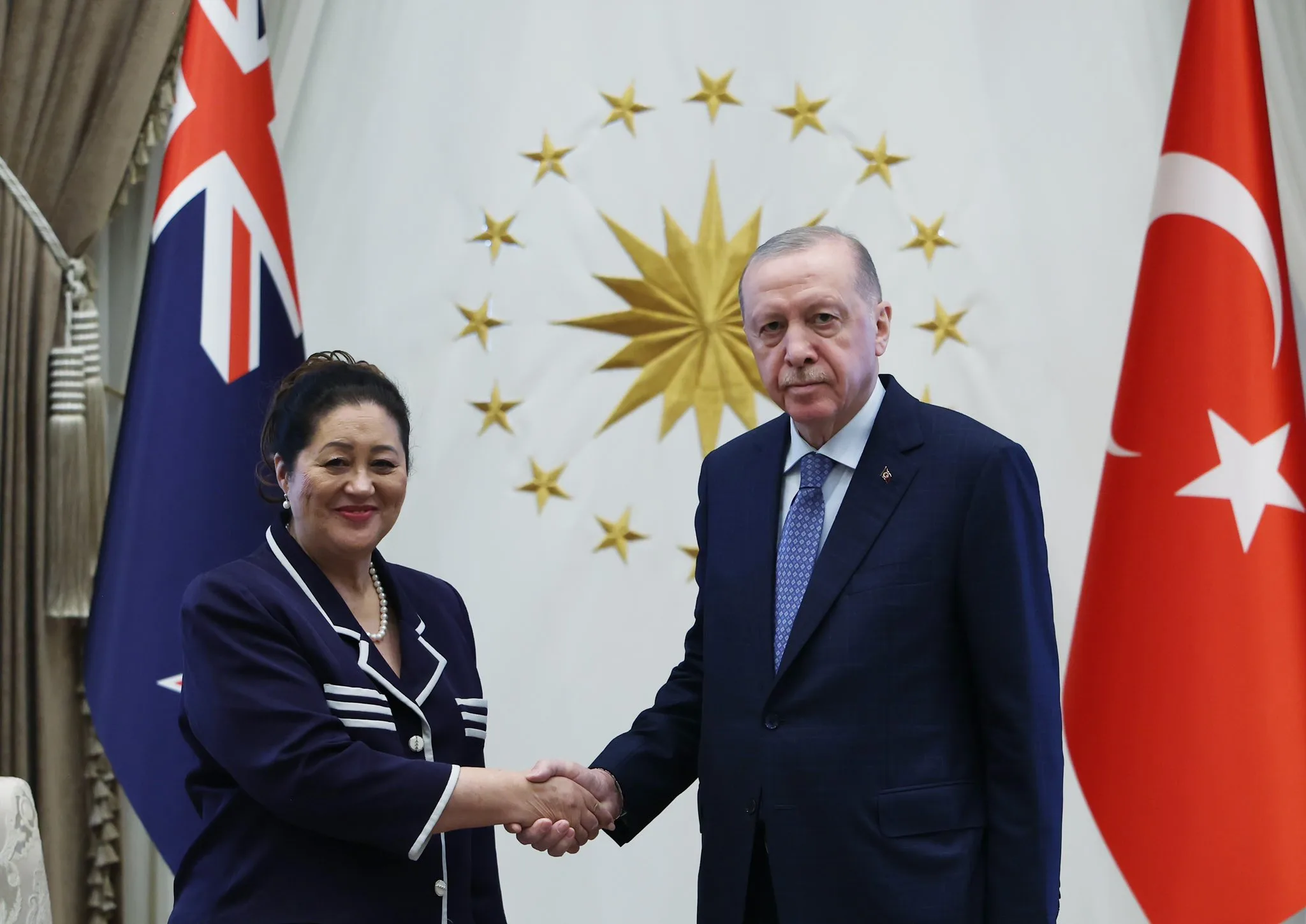 Cumhurbaşkanı Erdoğan, Yeni Zelanda Genel Valisi ile görüştü