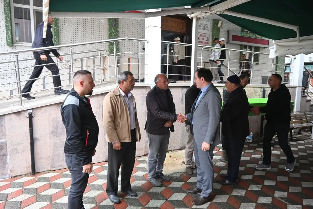 Çay Kaymakamı cenaze törenine katıldı
