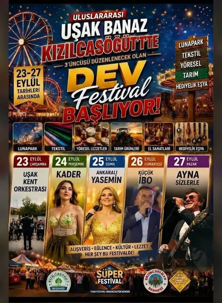 Kızılcasöğüt'te 3. Uluslararası Festival Başlıyor