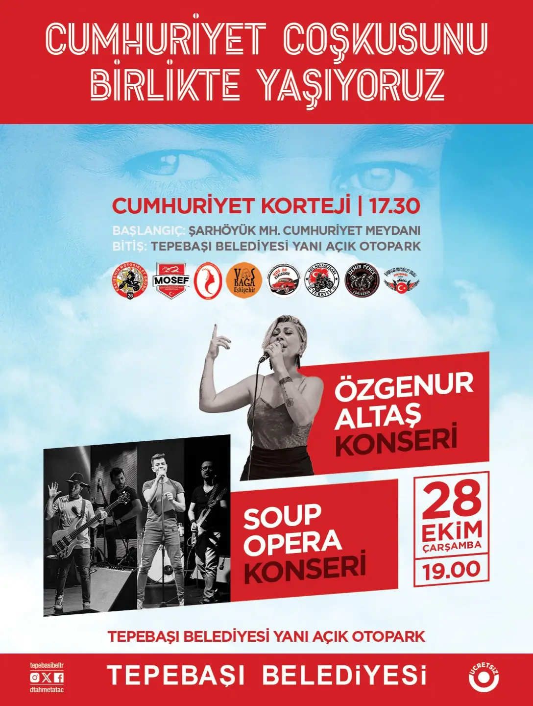 Cumhuriyet Kutlamaları Tepebaşı'nda Başlıyor