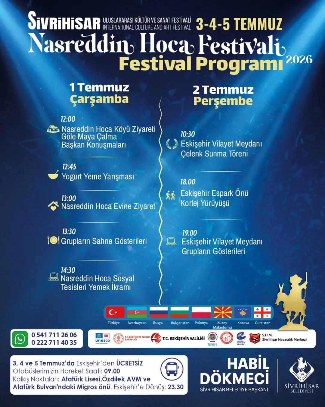 Sivrihisar'da Nasreddin Hoca Festivali Programı Açıklandı