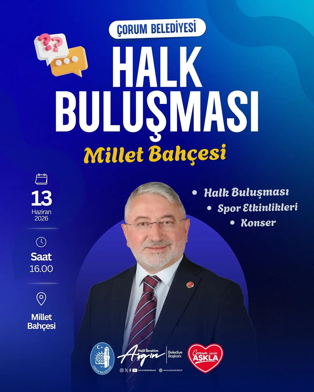 Çorum'da Etkinlik Duyurusu
