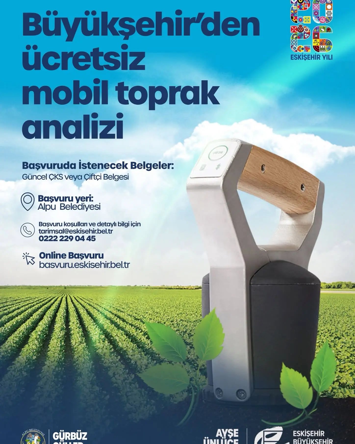 Alpu'da Ücretsiz Mobil Toprak Analizi Hizmeti Başladı
