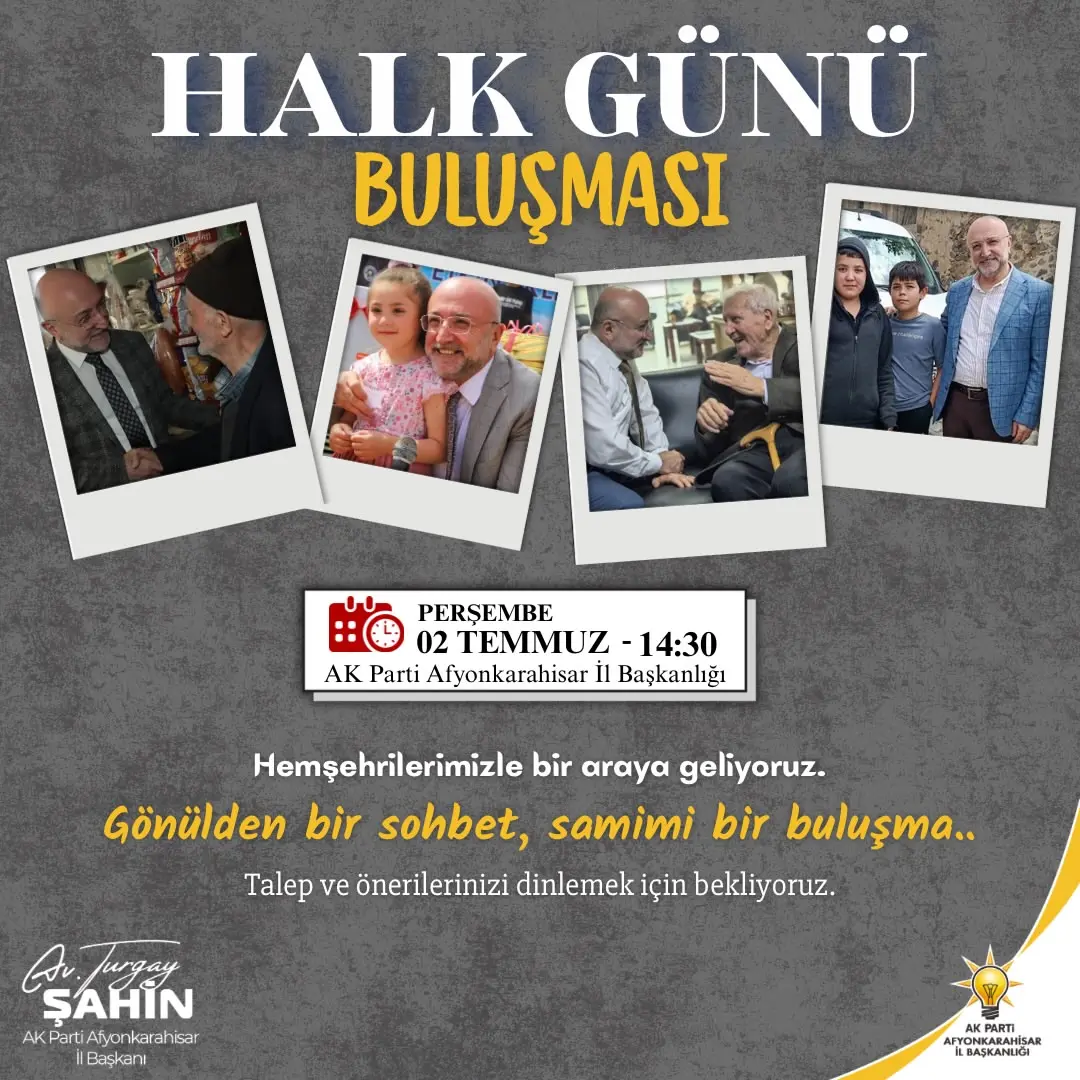 Halk Günü Buluşması Duyuruldu