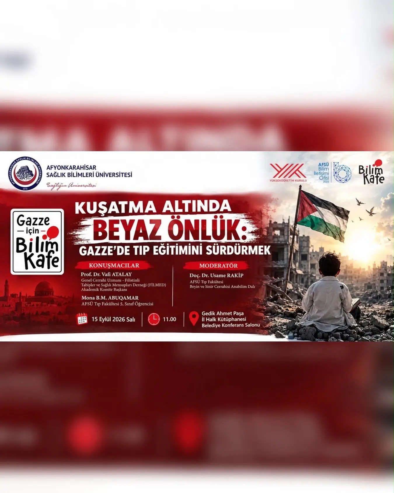 Gazze'de Tıp Eğitimi Sürekliliği Vurgulandı