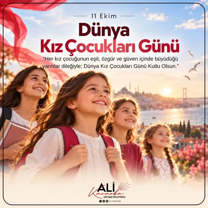 Kız çocuklarının hakları için mücadele vurgusu