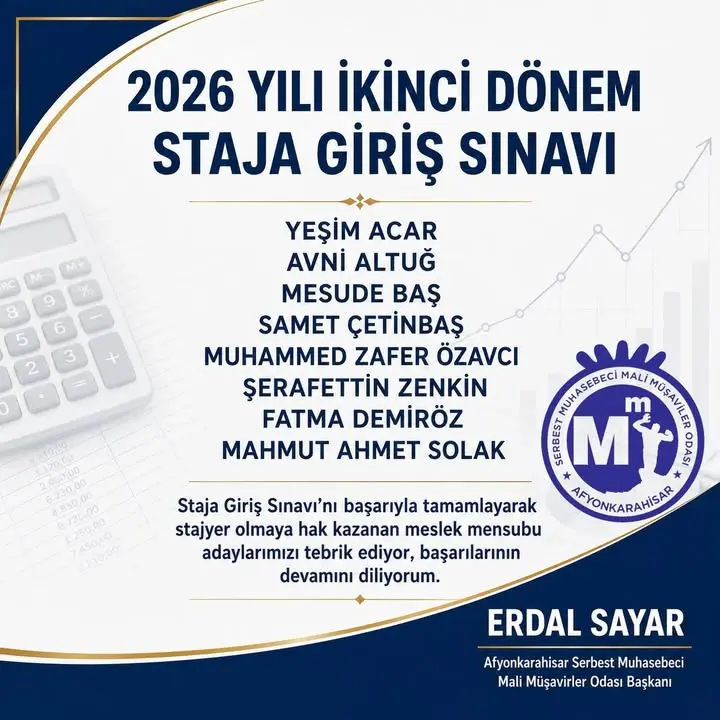 Yeni stajyerler başarıyla aramıza katıldı