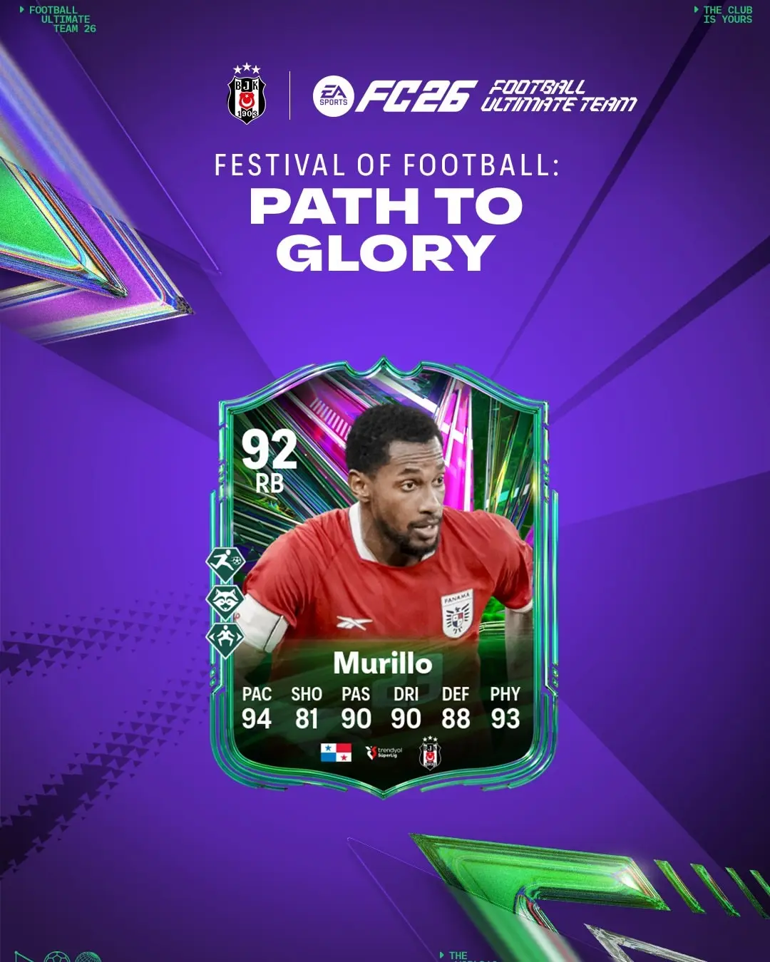 Amir Murillo, FC26 Ultimate Team'de yer alacak