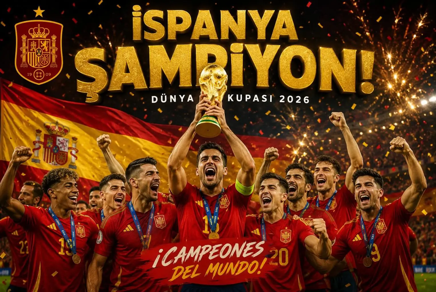 İspanya, 2026 FIFA Dünya Kupası'nı kazandı
