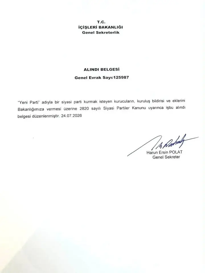 Özgür Özel, YENİ Parti'nin kuruluşunu duyurdu